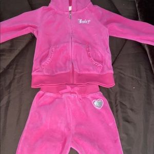 Juicy Couture velour track suit